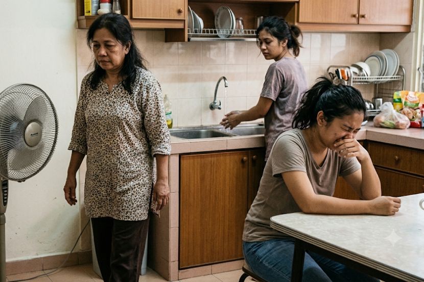 Anak perlu menegur perbuatan ibu bapa yang boleh mendatangkan aib kepada keluarga. -Gambar hiasan AI