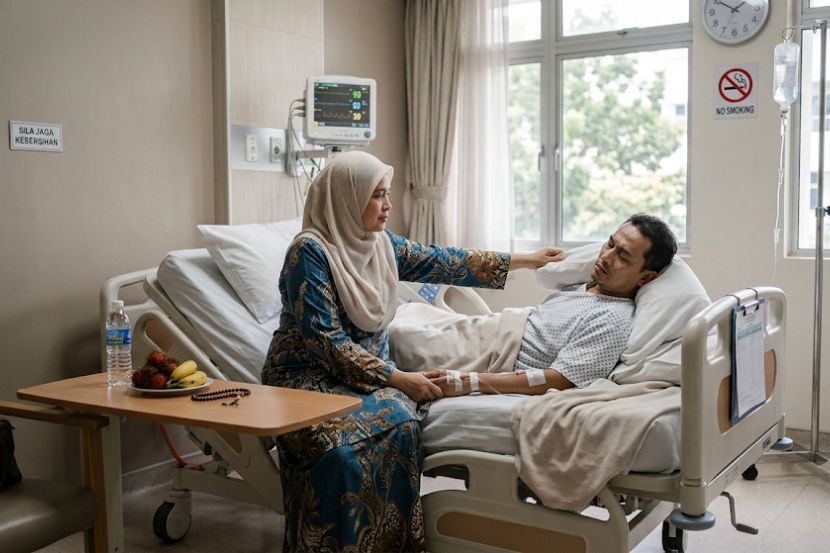Tanggujawab yang sepatutnya dipikul suami terpaksa digalas isteri apabila mengalami masalah kesihatan. -Gambar hiasan AI