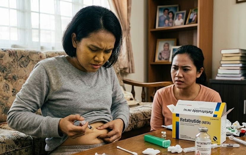 Ramai yang menggunakan produk Retatrutide untuk mendapatkan tubuh langsing. -Gambar hiasan AI