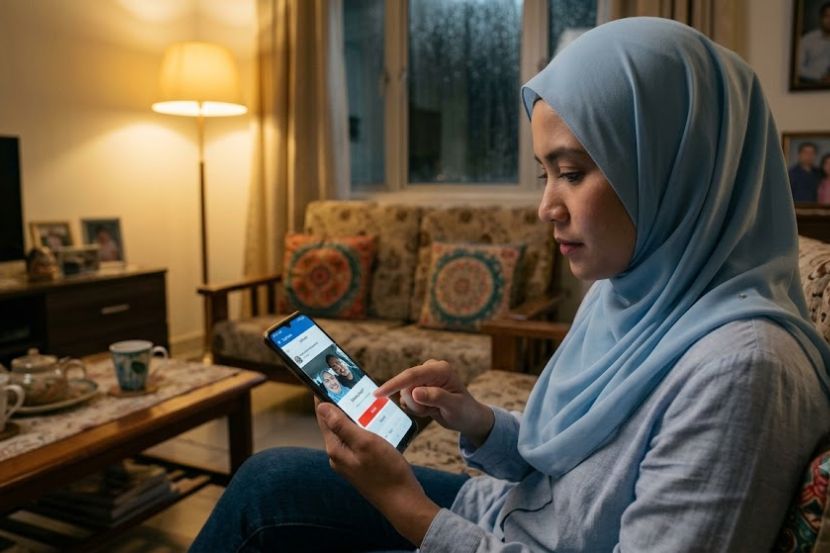 Memadam gambar pasangan di media sosial sering disalah tafsir dan dianggap rumah tangga beretakan. -Gambar hiasan AI