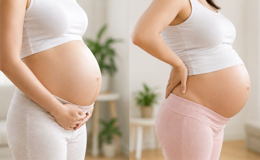 Bentuk perut wanita hamil bergantung pada fizikal dan kedudukan bayi serta kekuatan abdomen mereka. -Gambar hiasan AI