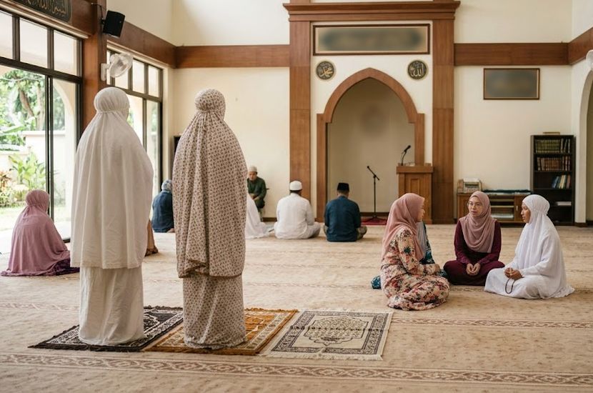 Penggunaan telekung yang labuh dan tebal adalah digalakkan. -Gambar hiasan AI