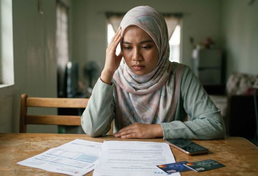 Bebanan kewangan akan membuatkan seseorang mengalami tekanan emosi dan stres. -Gambar hiasan AI