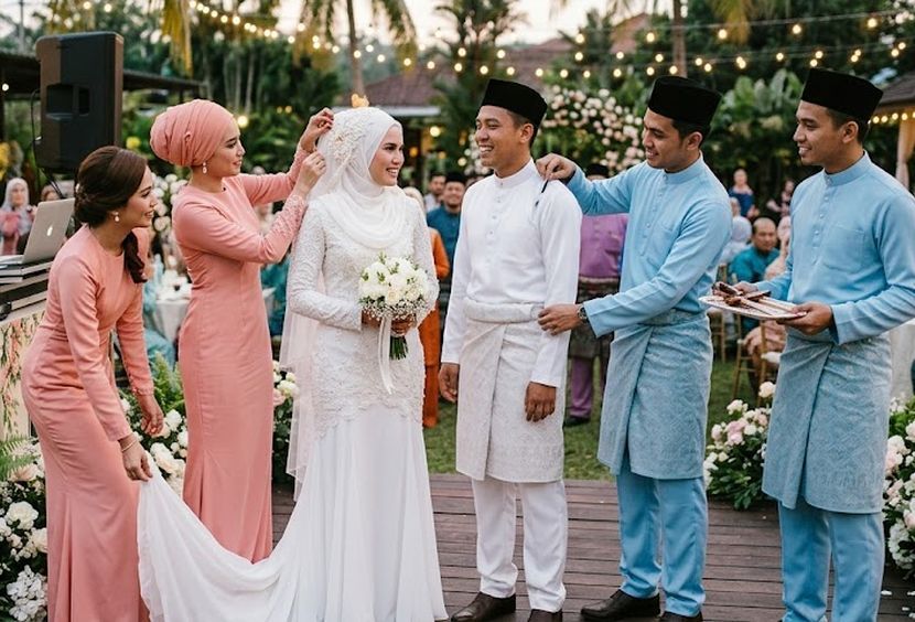 Bridesmaids perlulah berfungsi dengan baik dan membantu pasangan pengantin. -Gambar hiasan AI