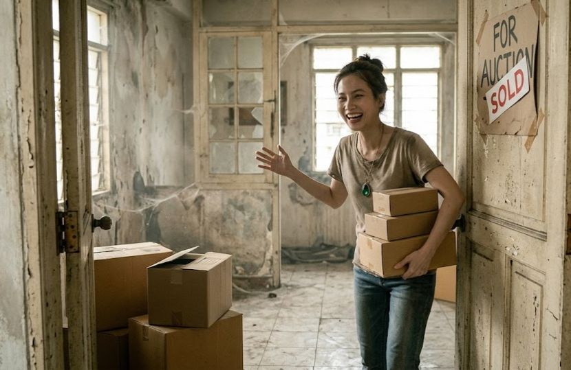 Sesiapa sahaja pasti berasa gembira apabila memperoleh rumah pertama walau dalam keadaan usang. -Gambar hiasan AI