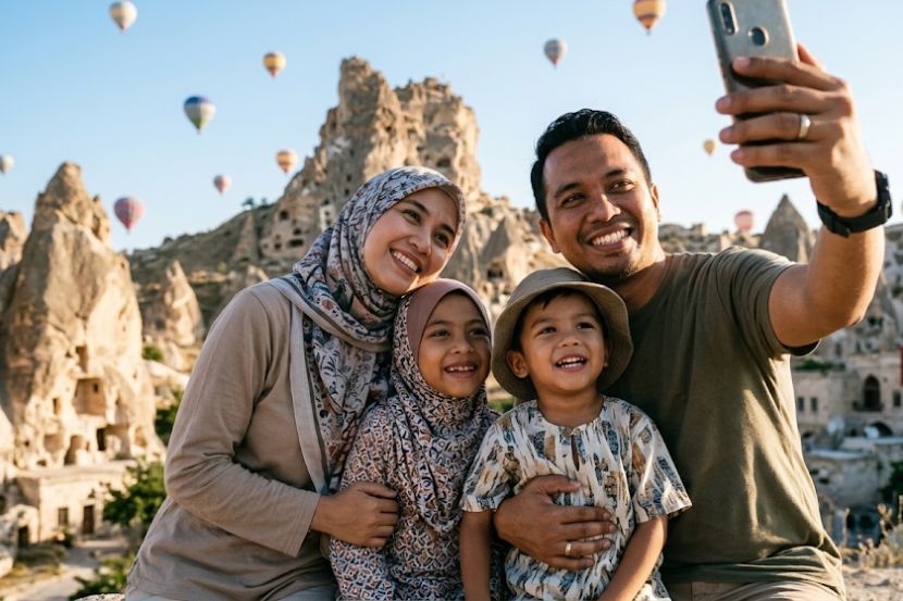 Merakam kenangan ketika bercuti lumrah kepada sesiapa sahaja. -Gambar hiasan AI