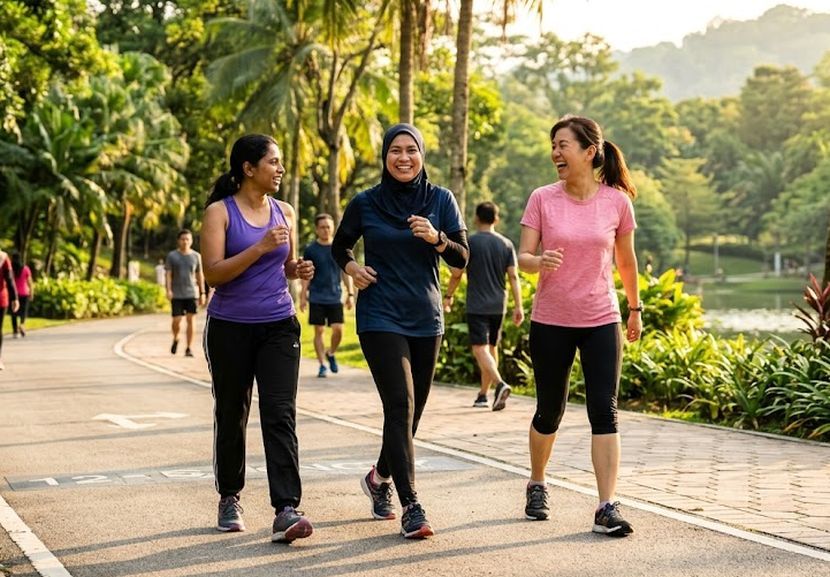 Mengamalkan gaya hidup sihat dapat memastikan tahap kesihatan yang baik. -Gambar hiasan AI