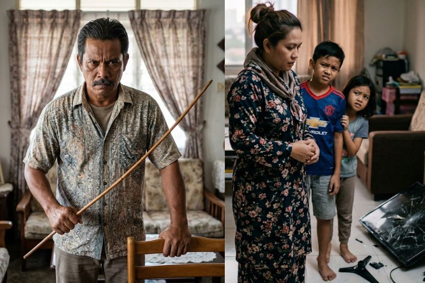 Ibu bapa perlu bertegas dengan anak-anak bagi tujuan mendidik tetapi jangan sehingga mendera mereka. -Gambar hiasan AI