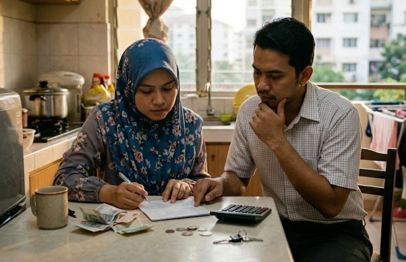 Mengetahui kos perbelanjaan bulanan dapat membantu menegtahui dana kecemasan. -Gambar hiasan AI