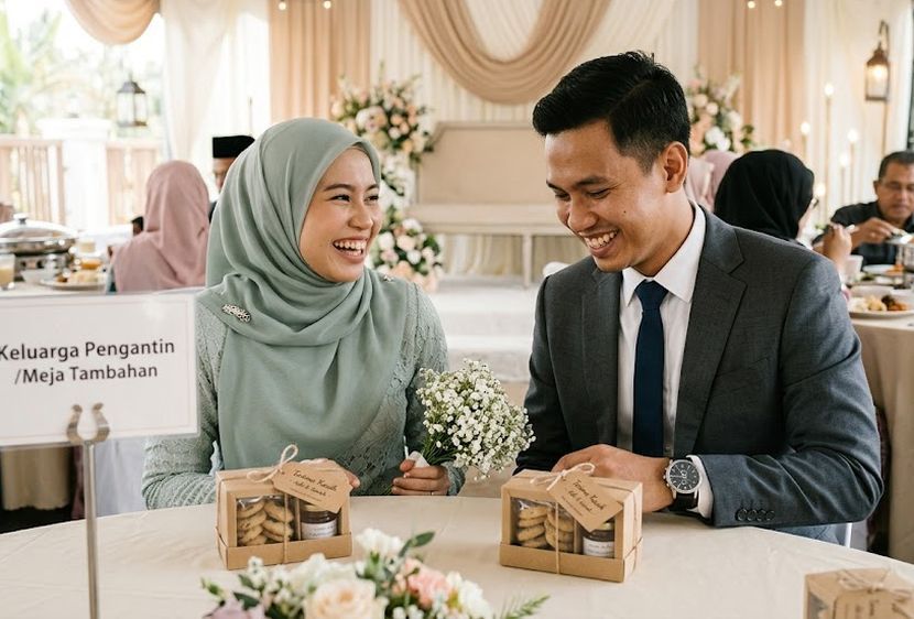 Pemberian door gift perlu lebih relevan dan sesuai. -Gambar hiasan AI