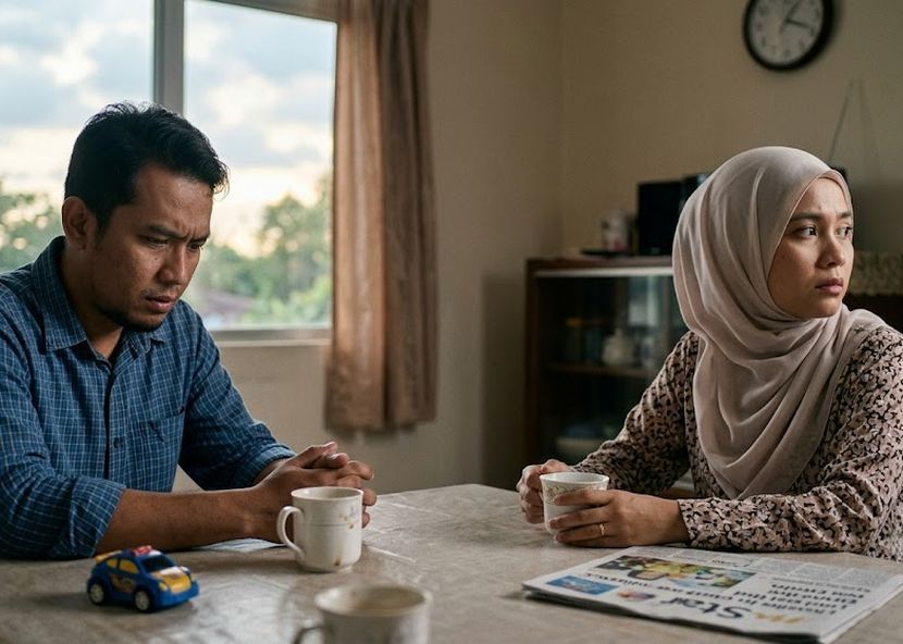 Suami isteri perlu berbincang dan mendapatkan kata sepakat dalam apa jua konflik dihadapi. -Gambar hiasan AI