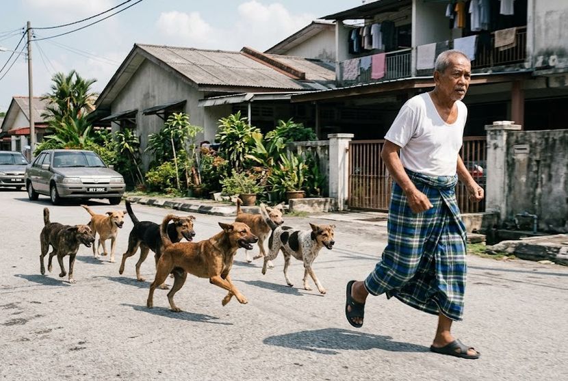 Ramai yang pernah dikejar anjing liar. -Gambar hiasan AI