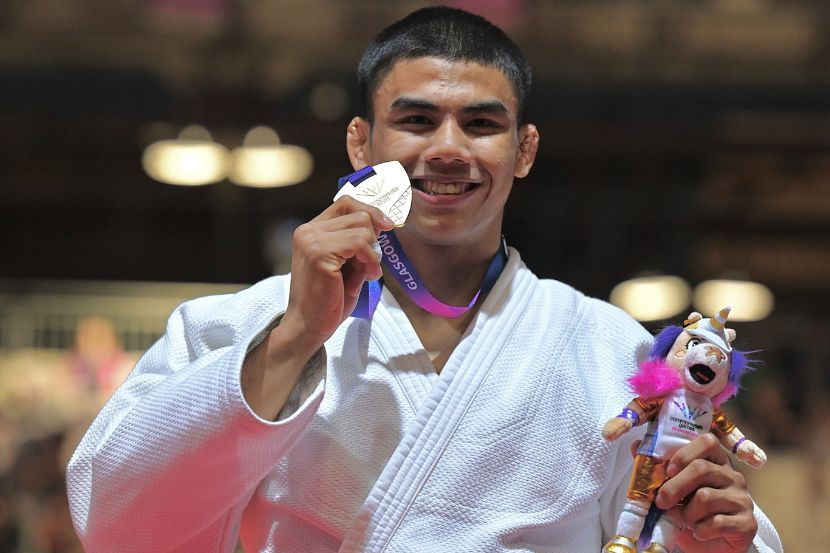 Atlet judo, Amir Daniel mencipta sejarah meraih pingat emas pertama Malaysia dalam sukan itu. -Gambar Facebook Majlis Sukan Negara Malaysia