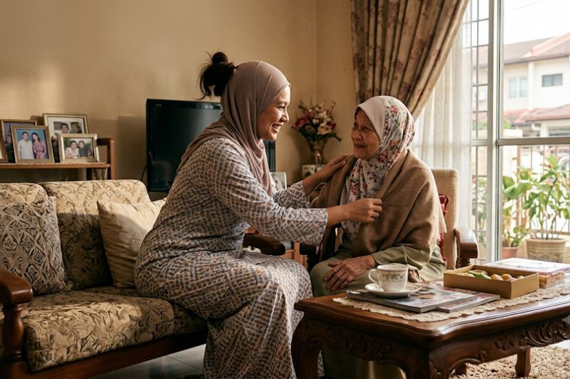 Pahala besar menjaga ibu bapa yang terlantar. -Gambar hiasan AI