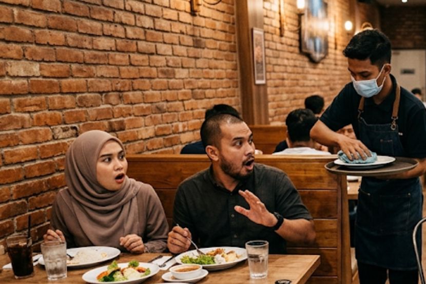 Kakitangan restoran perlu menghormati pelanggan yang sedang menikmati hidangan. -Gambar hiasan AI