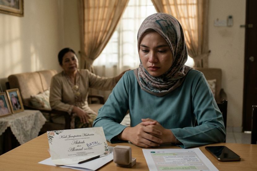 Membatalkan perkahwinan adalah langkah tepat sebelum mengelak lebih merana di kemudian hari. -Gambar hiasan AI