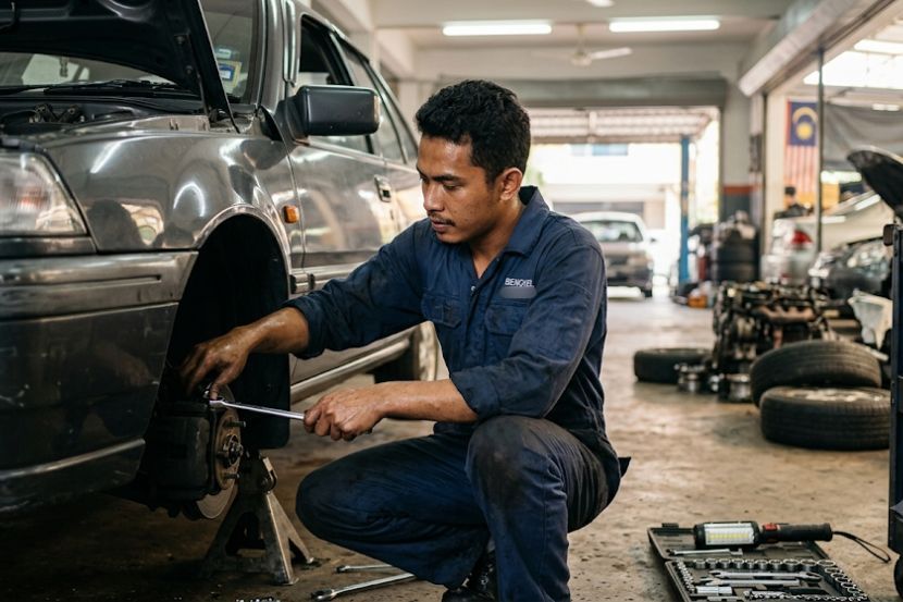 Mekanik bergantung sepenuhnya pendapatan daripada pelanggan. -Gambar hiasan AI