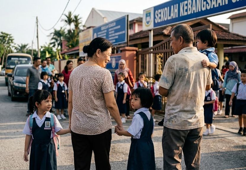 Terdapat orang tua yang ingin menjaga dan mengurus cucu mereka. -Gambar hiasan AI