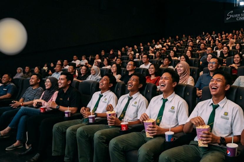 Pakaian sekolah tidak termasuk dalam larangan etika pemakaian dalam pawagam. -Gambar hiasan AI