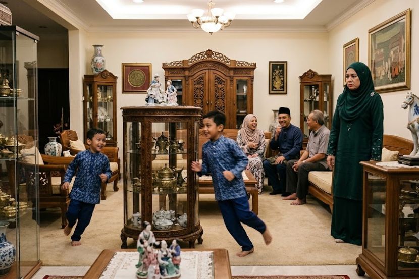 Ibu bapa perlu mengawal anak-anak bila berkunjung ke rumah sanak saudara. -Gambar hiasan AI