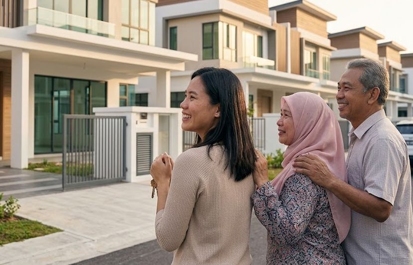 Sesiapa sahaja pasti berasa teruja apabila berjaya memiliki rumah pertama. -Gambar hiasan AI