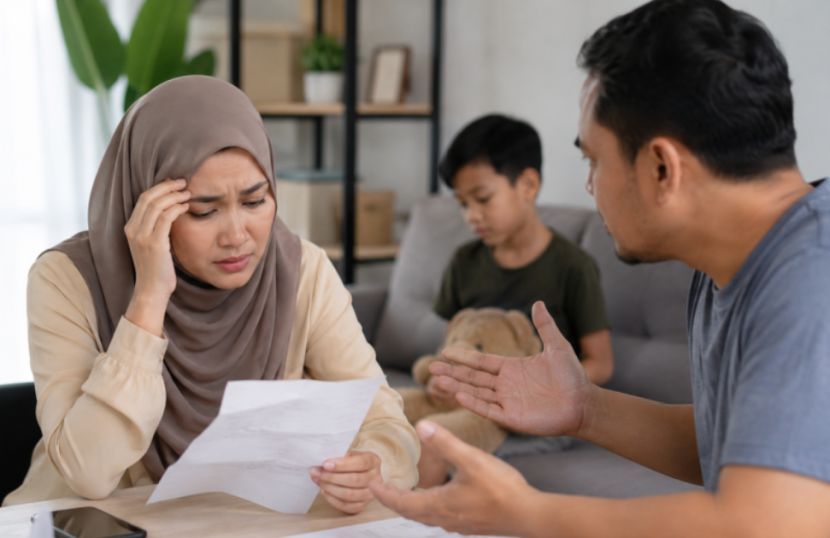 Menjaga kebajikan anak tanpa bantuan pasangan bukanlah tugas mudah. -Gambar hiasan AI