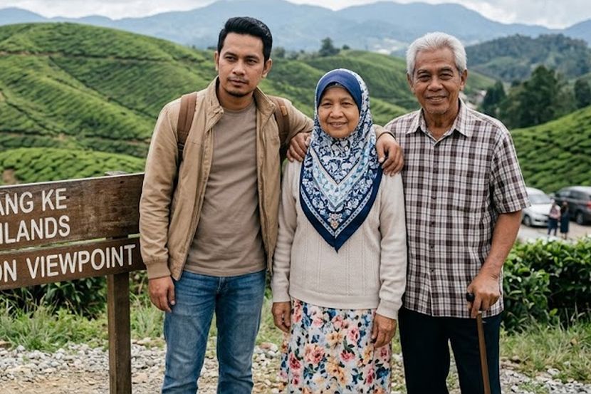 Berbakti kepada ibu dan ayah adalah amalan mulia. -Gambar hiasan AI