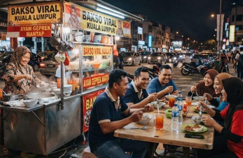 Warga Indonesia yang berada di Malaysia didakwa monopoli perniagaan makanan. -Gambar hiasan AI