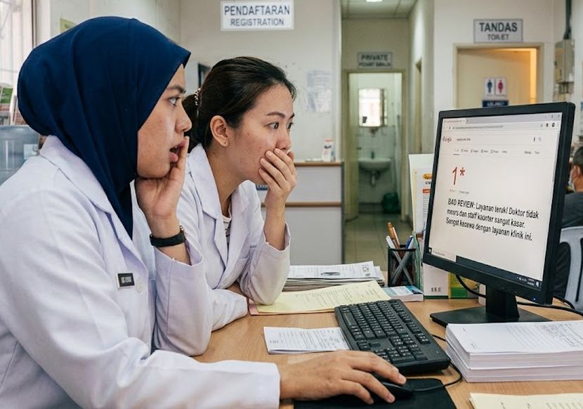 Segelintir individu meninggalkan ulasan buruk disebabkan tidak berpuas hati apabila permintaan mereka ditolak. -Gambar hiasan AI