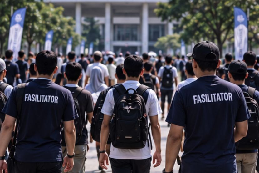 Minggu orientasi bertujuan membantu pelajar baharu mengenali lebih dekat suasana kampus. -Gambar hiasan AI