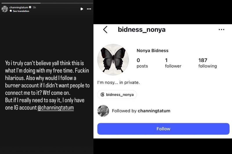 Netizen sebelum ini mendakwa akaun @bidness_nonya adalah milik Channing. 