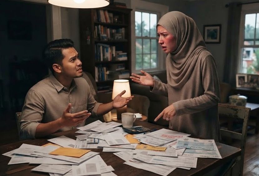 Konflik antara suami isteri boleh berlaku disebabkan pelbagai perkara. -Gambar hiasan AI
