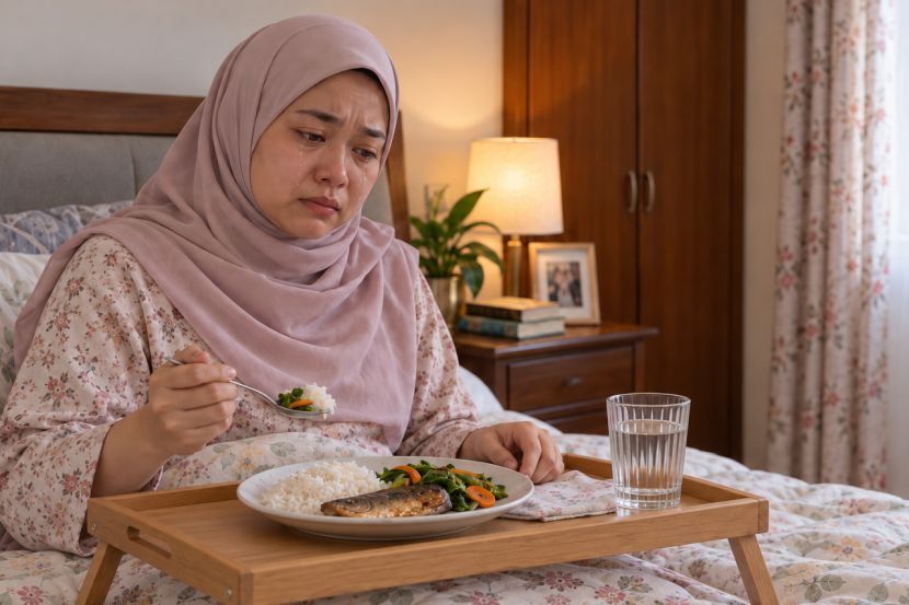 Wanita yang kehilangan anak pasti mengalami tekanan emosi. -Gambar hiasan AI