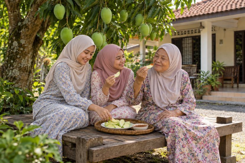 Pemilik pokok buah-buahan biasanya akan berkongsi rezeki dengan jiran tetangga dan tetamu rumahnya. -Gambar hiasan AI