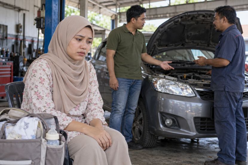Kerosakan kenderaan boleh mencecah nilai ribuang ringgit. -Gambar hiasan AI
