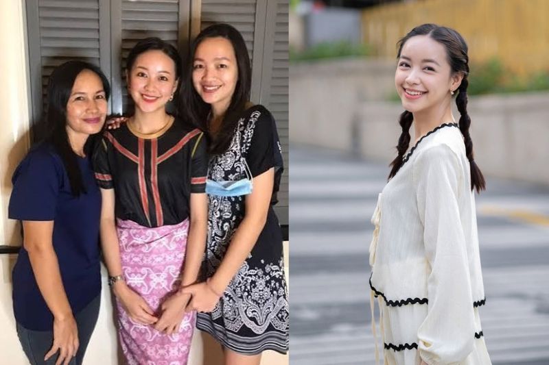 Setiap tahun Tracie (dua dari kiri) meraikan ibunya, Veronica dengan memesan sebiji kek.