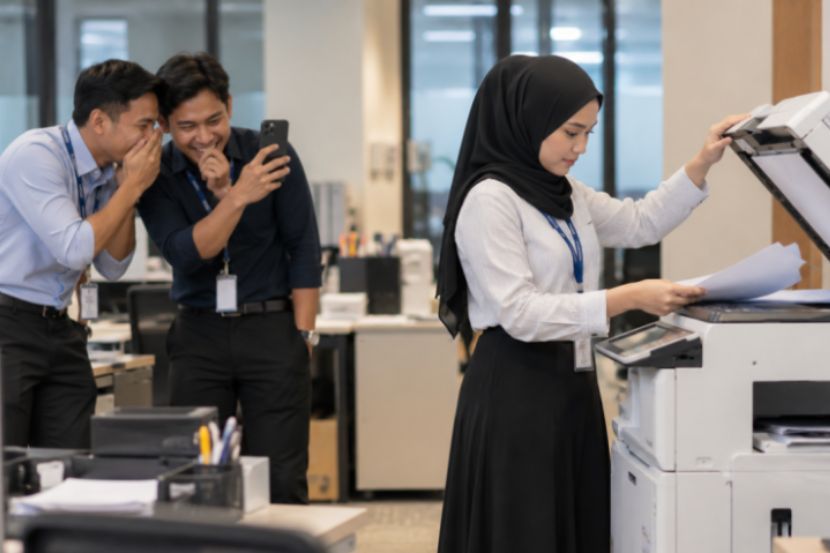 Ada pekerja yang suka menjadikan rakan sekerja lain bahan gurauan lucah. -Gambar hiasan AI