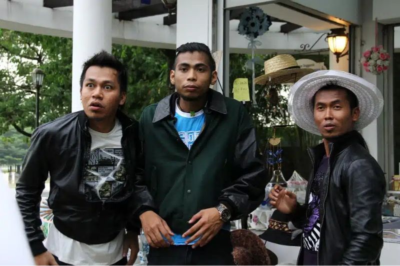 Dari kiri: Jep, Mamat dan Shuib pernah menganggotai kumpulan Sepah. 