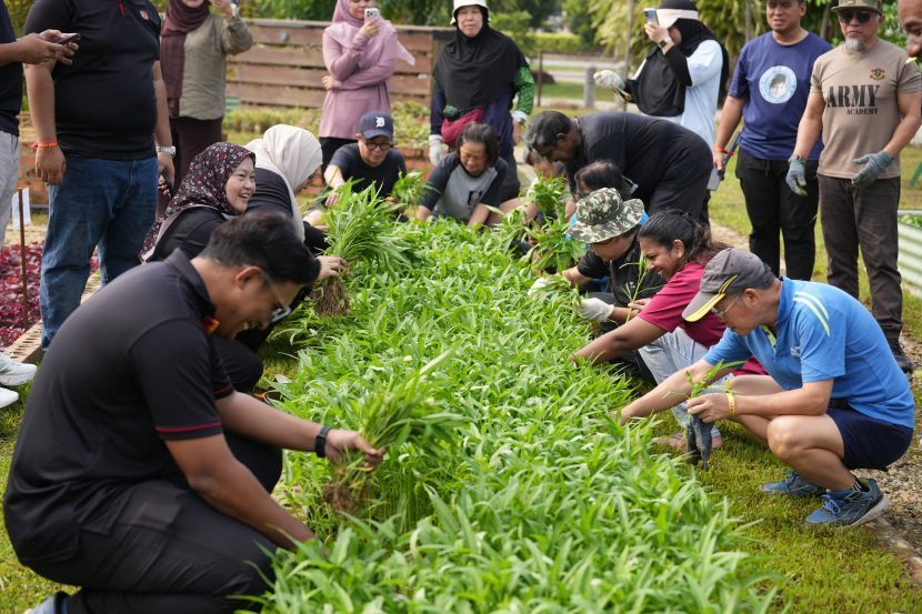 Aktiviti pertanian bandar yang pernah dianjurkan di Bandar Bukit Raja Wetland Townpark, Klang, mencerminkan usaha untuk melibatkan komuniti dalam aktiviti berkaitan alam semula jadi. –Foto ihsan Sime Darby Property.