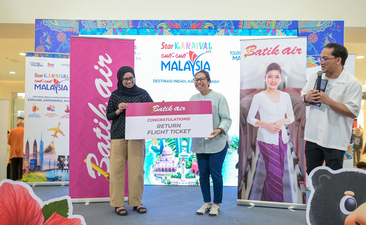 Pengunjung yang menghadiri SKCCM berpeluang memenangi tiket penerbangan domestik daripada Batik Air.
